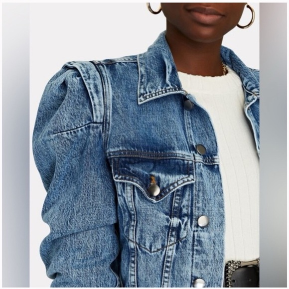 Frame Rosette Puff Sleeve Jacket - Picture 2 of 10